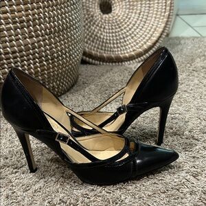 Ivanka Trump Black Strappy Heels